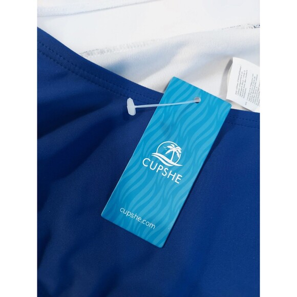 Cupshe Monokini Swimsuit Red White & Blue Sz Med NWT USA Fourth Of July Merica! - Picture 7 of 8